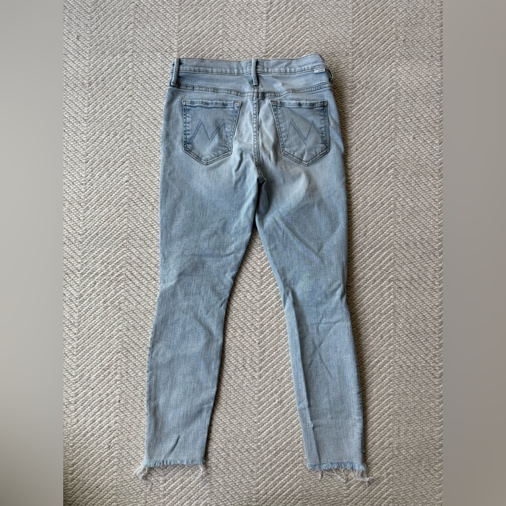 Mother The Stunner Zip Ankle Step Fray in Rolling in The Bushes sz 27